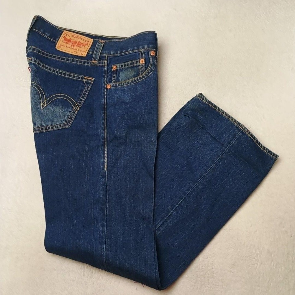 Vintage Levis Type 1 Jeans Men 32x34 Blue Y2K Straight Real Loose Baggy Wide Leg